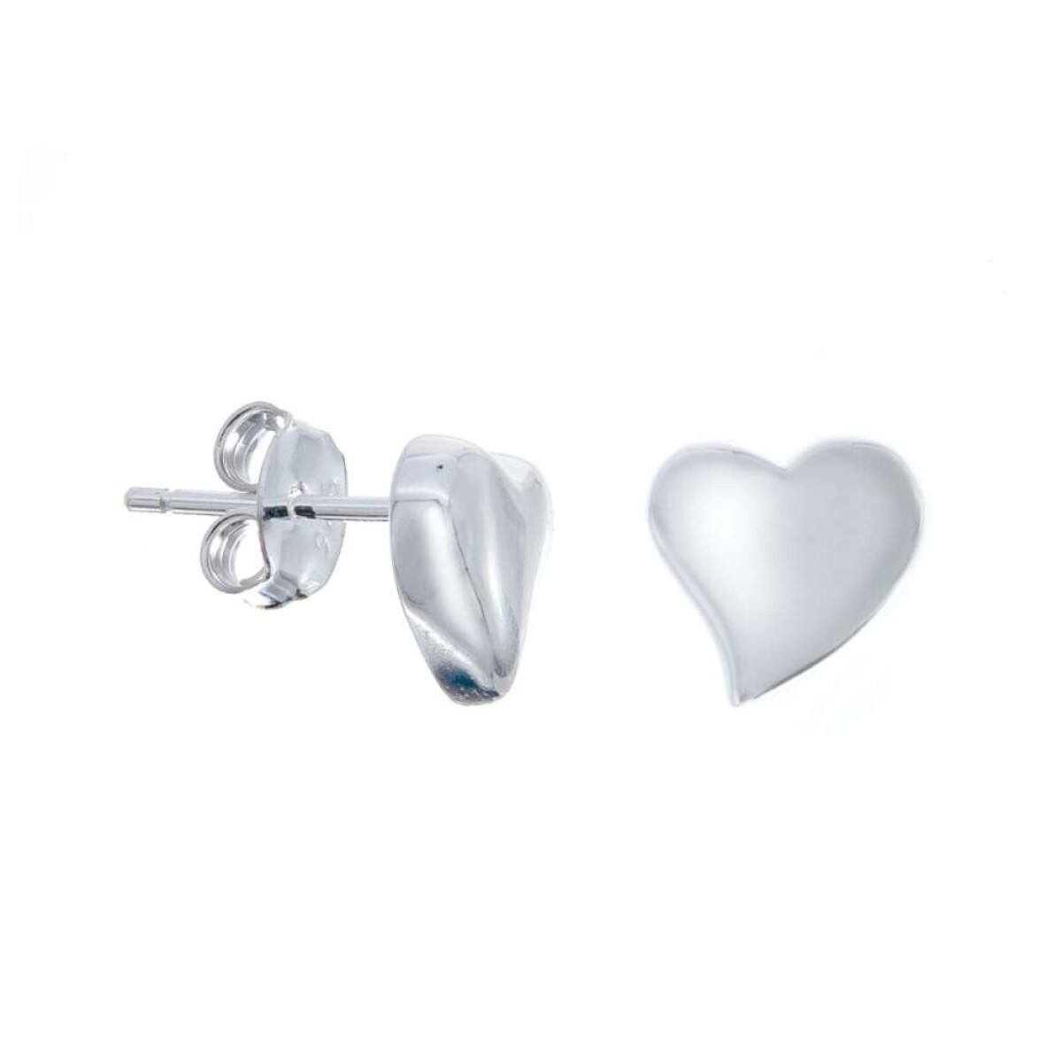 Par De Caravanas De Plata 925 - Corazon 