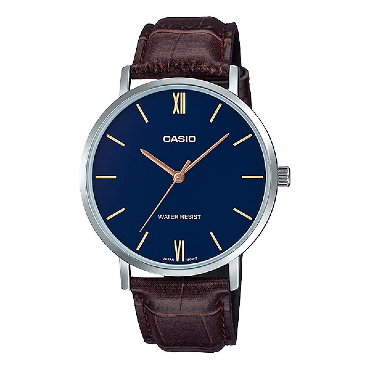 Reloj Casio Clásico Cuero Marrón 