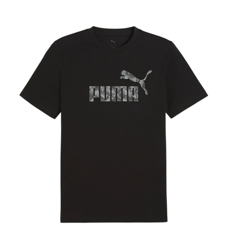Remera de Hombre Puma Ess Camo Negro