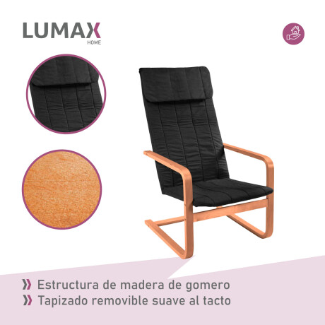 Sillón Silla Lumax Flex Diseño Comodidad y Estilo Negro
