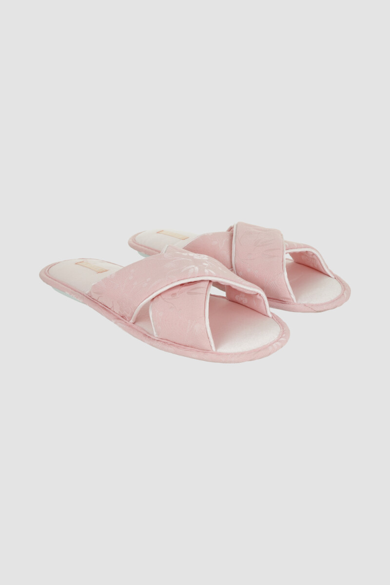 Pantufla cruz - Rosado 