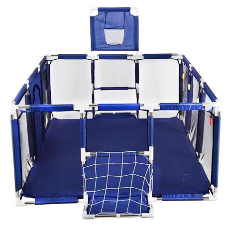Corralito Centro De Juegos Pelotero P/Bebé Aro y Arco Azul