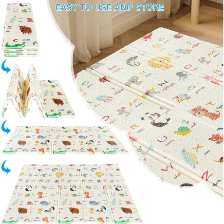 Alfombra Reversible Transportable ABC Animales 001
