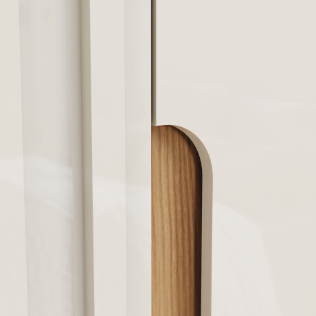 ROPERO NAPOLI 6 PUERTAS 6 CAJONES INTERNOS CON ESPEJO GUARDARROPA CLOSET ARMARIO OFF WHITE