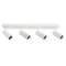 ARTEFACTO LONG LETICIA ADOSAR ORIENTABLE (X4) Luminaria de Adosar Long Leticia Cuadruple Orientable Blanca