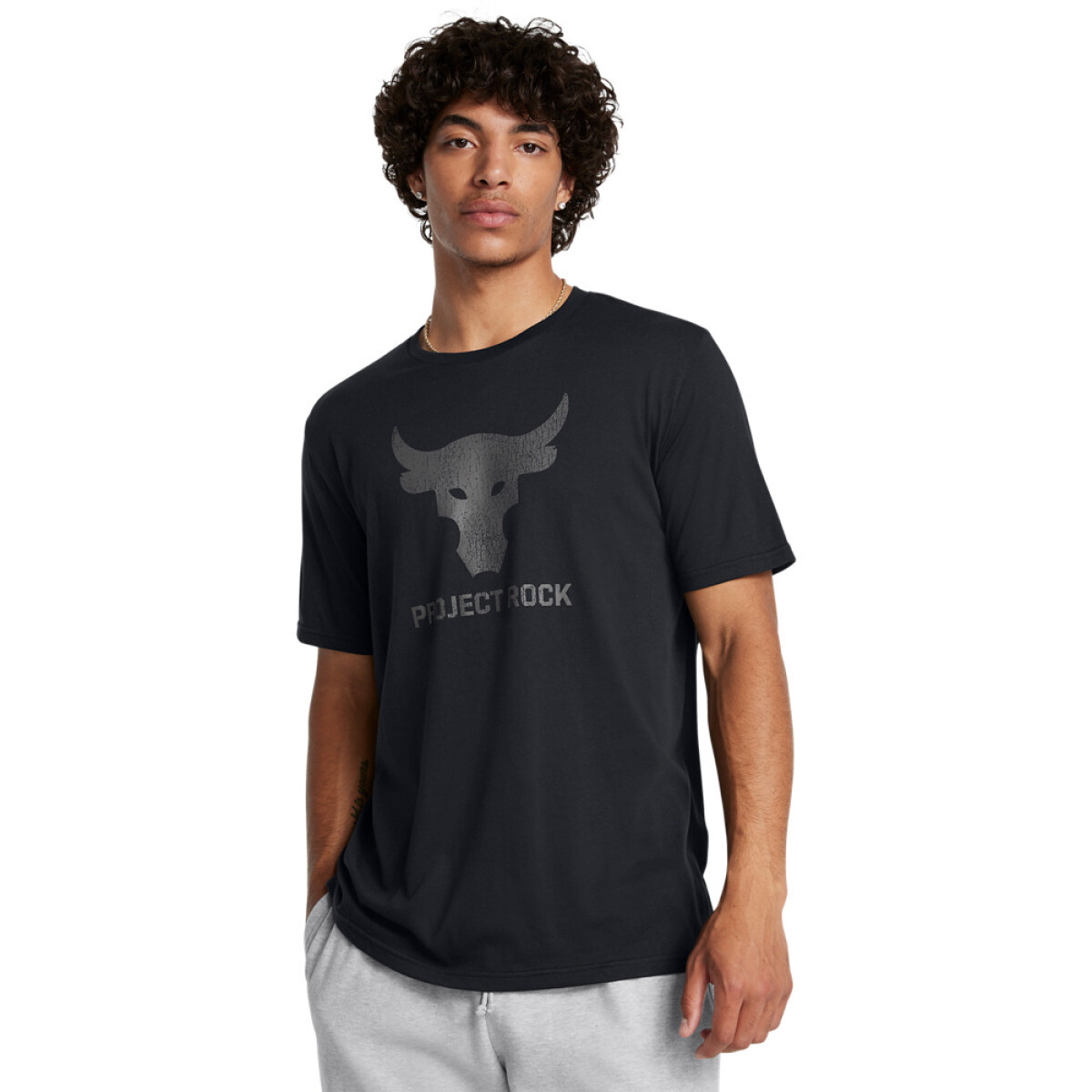 UA Pjt Rck Brahma Bull SS-ORG - BLK-002 