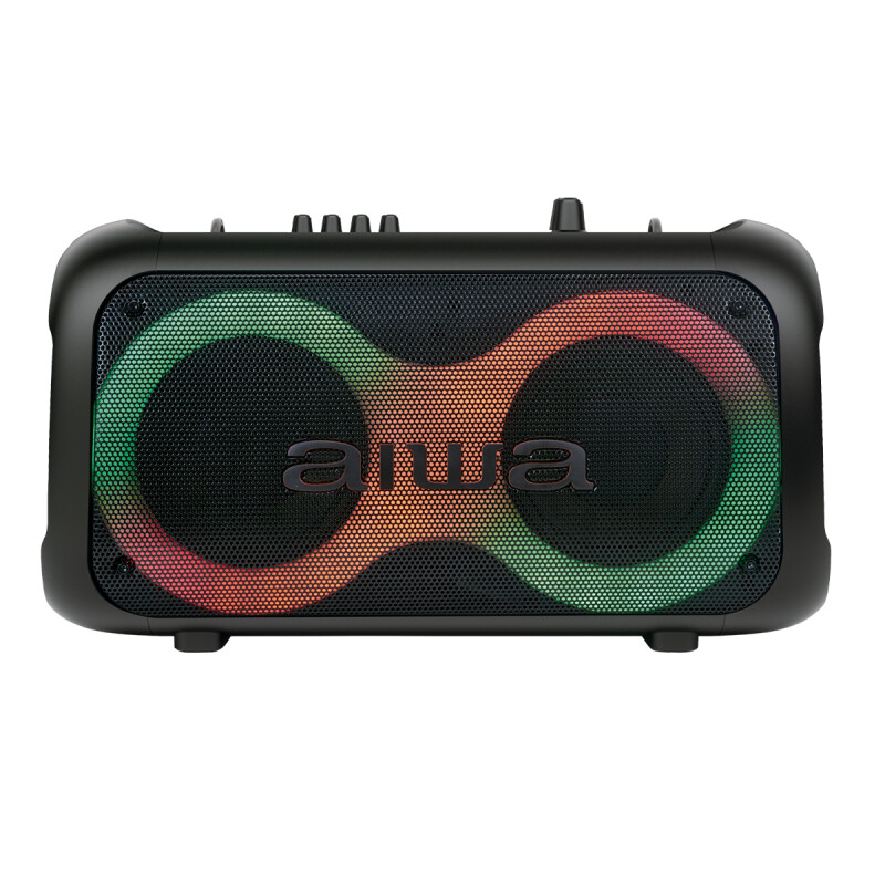 Parlante Portátil Bluetooth AIWA 600W PMPO con Correa Luces Led Entrada Guitarra y Micrófono Parlante Portátil Bluetooth AIWA 600W PMPO con Correa Luces Led Entrada Guitarra y Micrófono