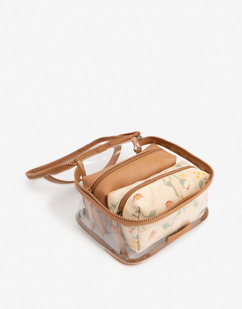 Porta Cosméticos Estampado Flores