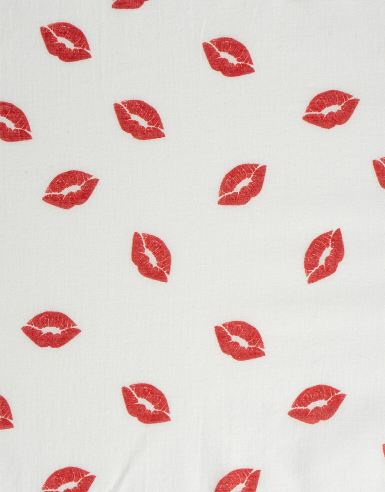 Pañuelos Raso Algodón Pañuelo Estampa Bocas - Combinacion Multicolor