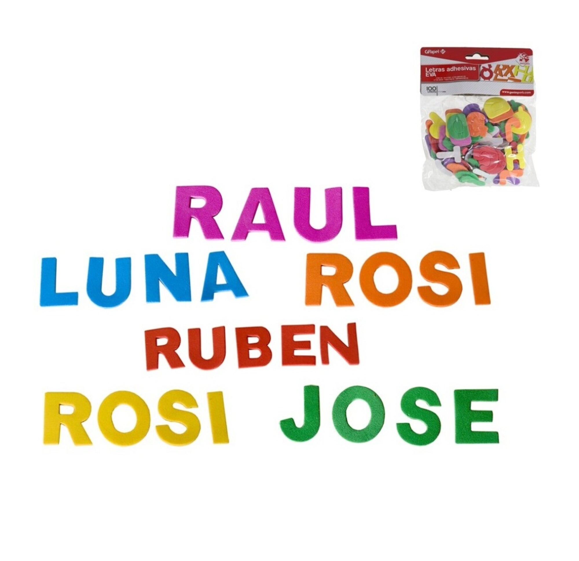 Letras Adhesivas Eva — Almenara Mall
