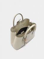 Bolso Tote Con Textura crudo