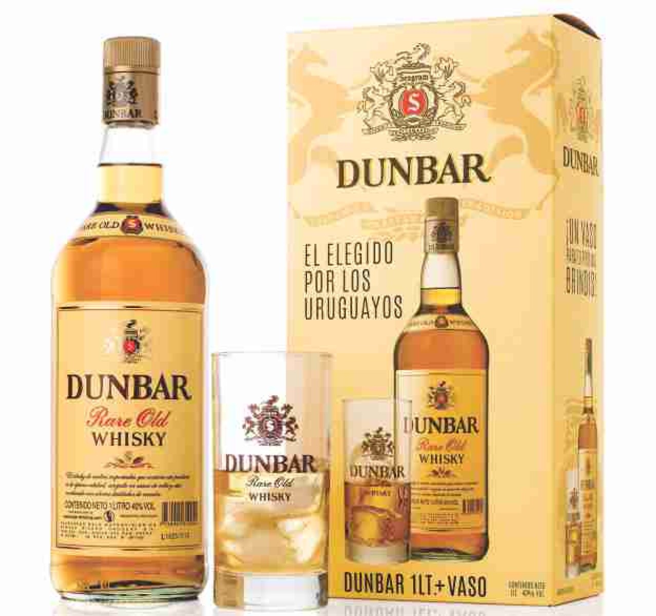 WHISKY DUNBAR + VASO 1 LITRO 