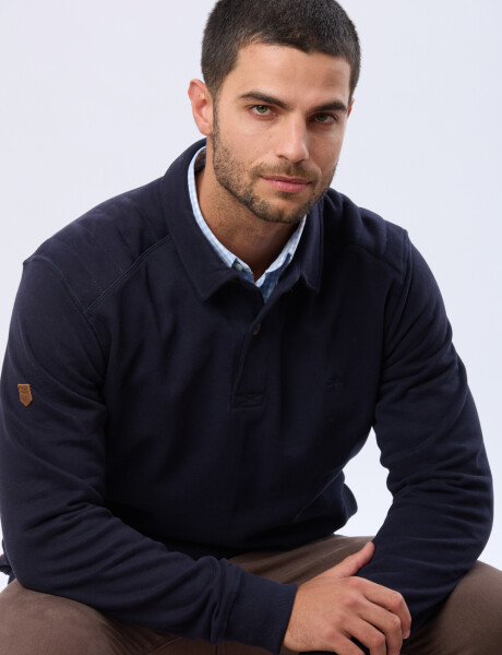 BUZO POLO DE FELPA Azul