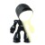 Lampara Portatil Inalambrica Led Escritorio Heroe Veladora Color Variante Negro