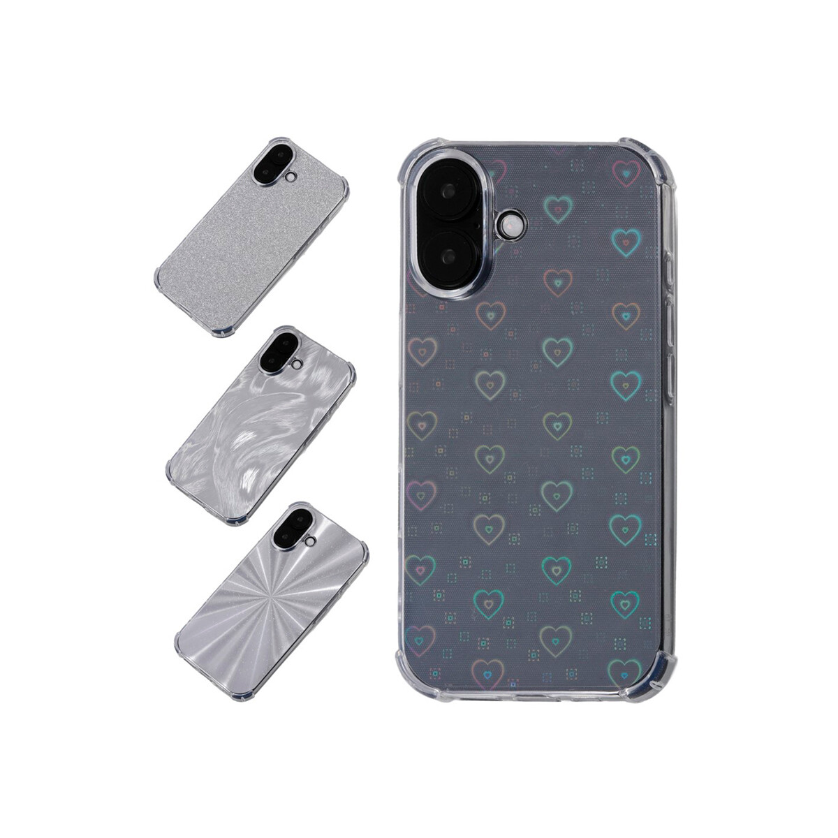 Protector para iPhone 16 transparente + laminas 