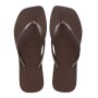 Sandalias Havaianas Slim Square Mujer Cafe