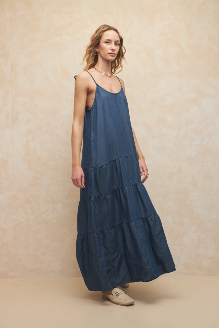 VESTIDO CARACE WASHED Azul