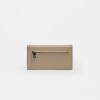 Billetera Katy en cuero graneado Taupe