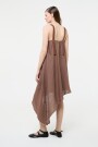 VESTIDO ASIMETRICO Chocolate