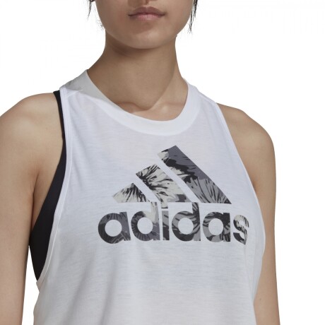 Remera Adidas Training Dama Floral TK White S/C