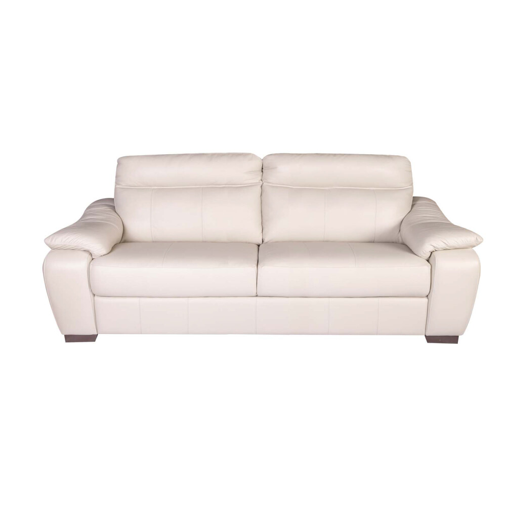 SOFA 3 CUERPOS CUERO-100-NATURAL NATURAL-BEIGE LAURENT MARFIL