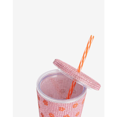 Vaso Strass Flores Combinacion Bicolor