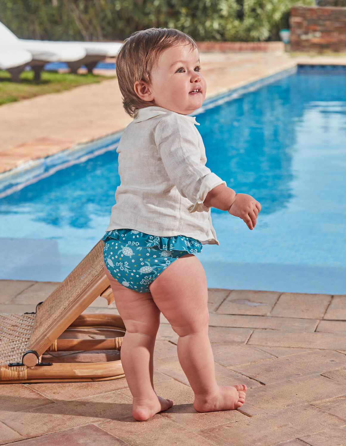 Baño Niña Hipercor Braguita Bikini Estampado Tortugas Turquesa