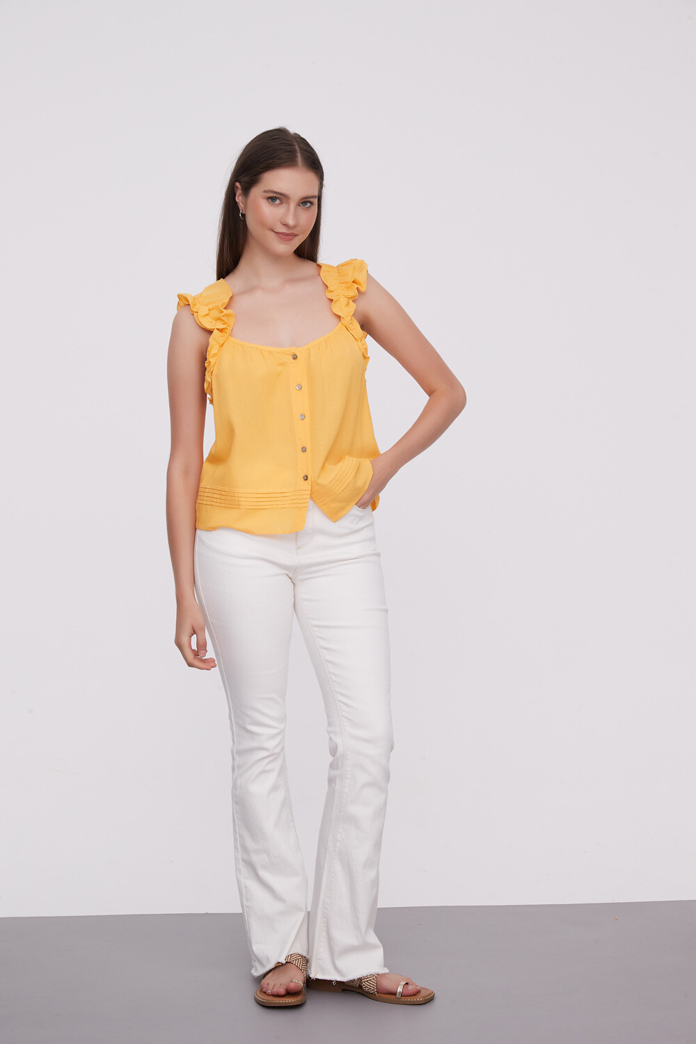 Blusa Bassil Amarillo