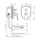 DUCHA DE EMPOTRAR MONOCOMANDO NEGRO MATE EPUYEN FV. COMPLEMENTAR CON FV-BASE-UNIVERSAL 000