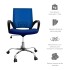 Silla de Escritorio Ergonómica Silla de Oficina Tapizado Mesh Azul Silla de Escritorio Ergonómica Silla de Oficina Tapizado Mesh Azul