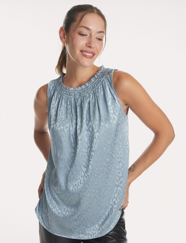 Blusa Satén CELESTE