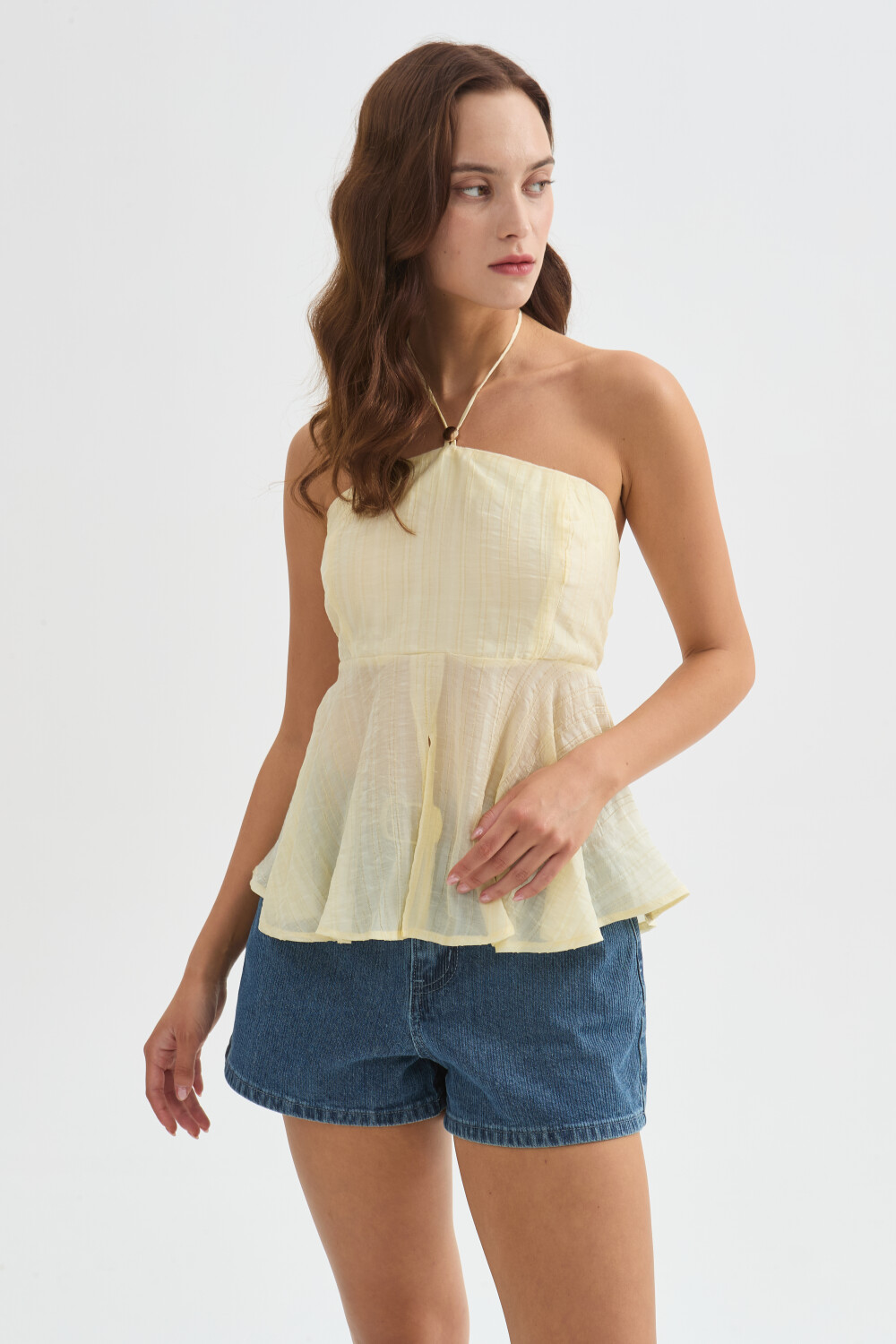 Tops Miso Amarillo Palido