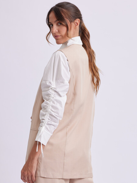 Chaleco formal Beige