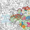 Póster gigante para colorear USA