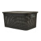 Caja simil ratán 7,5 lts CHOCOLATE