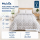 Imagen de Acolchado 2 Plazas Doble Faz Microfibra Térmico 195 x 230cm - Mandala Gris