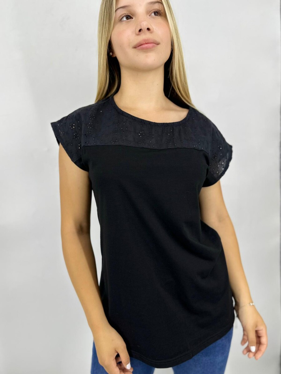 T-SHIRT SLOWLY C277 - NEGRO 