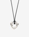 Collares Cortos Con Dijes Collar Corto Corazón - Plateado