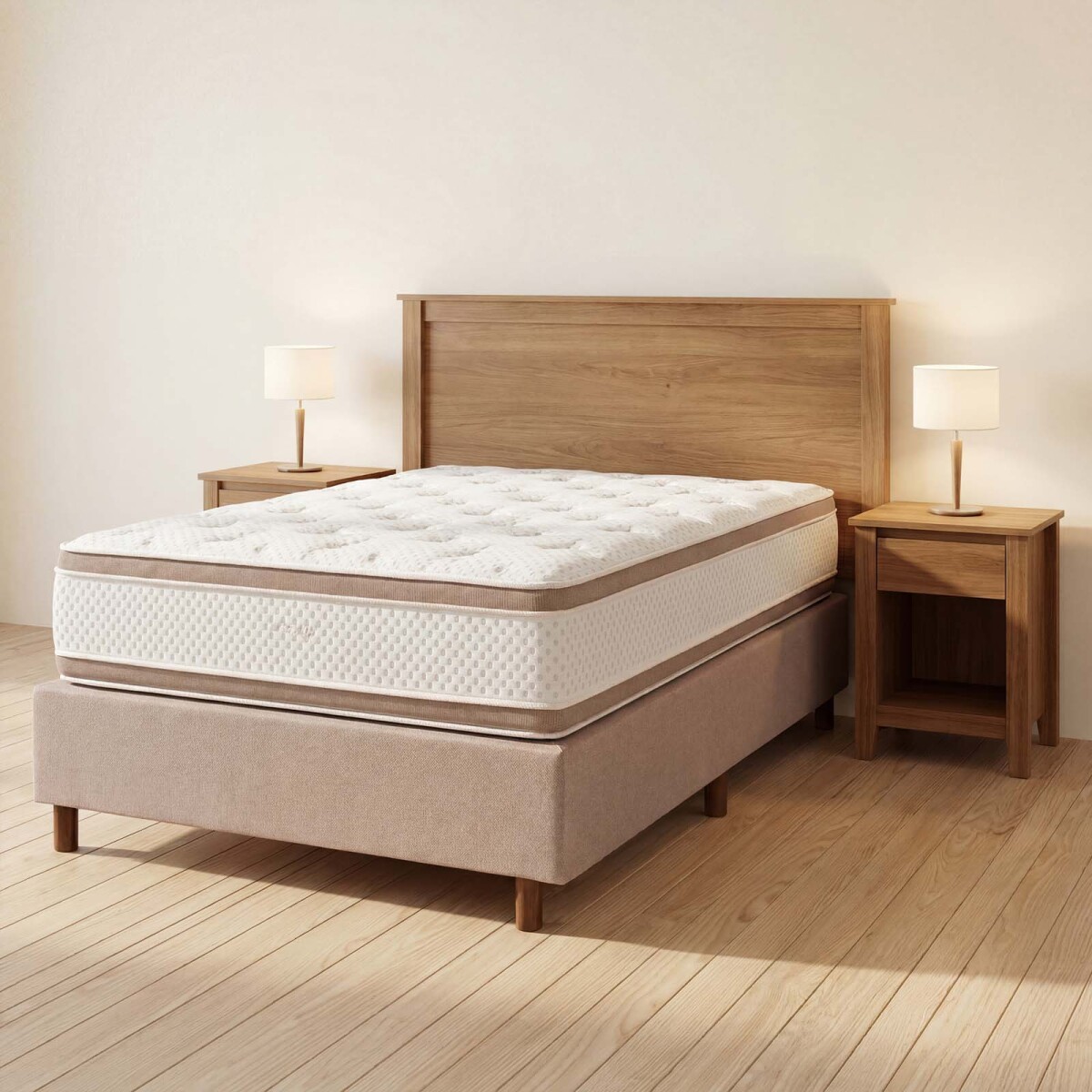SOMMIER - DE ESPUMA IVORY A 1.5 PLAZAS 