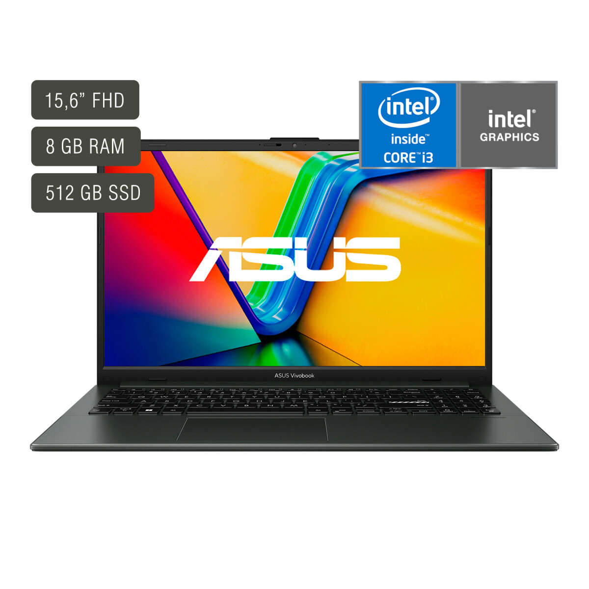 Notebook Asus Vivobook 15,6'' Core I3 8GB 512GB W11+ Regalo 
