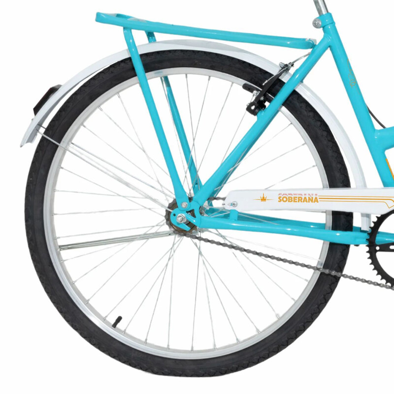 BICICLETA MORMAII RODADO 26 TRANSPORTE SOBERANA C/CANASTO VERDE TIFFANY Bicicleta Mormaii Rodado 26 Transporte Soberana C/canasto Verde Tiffany