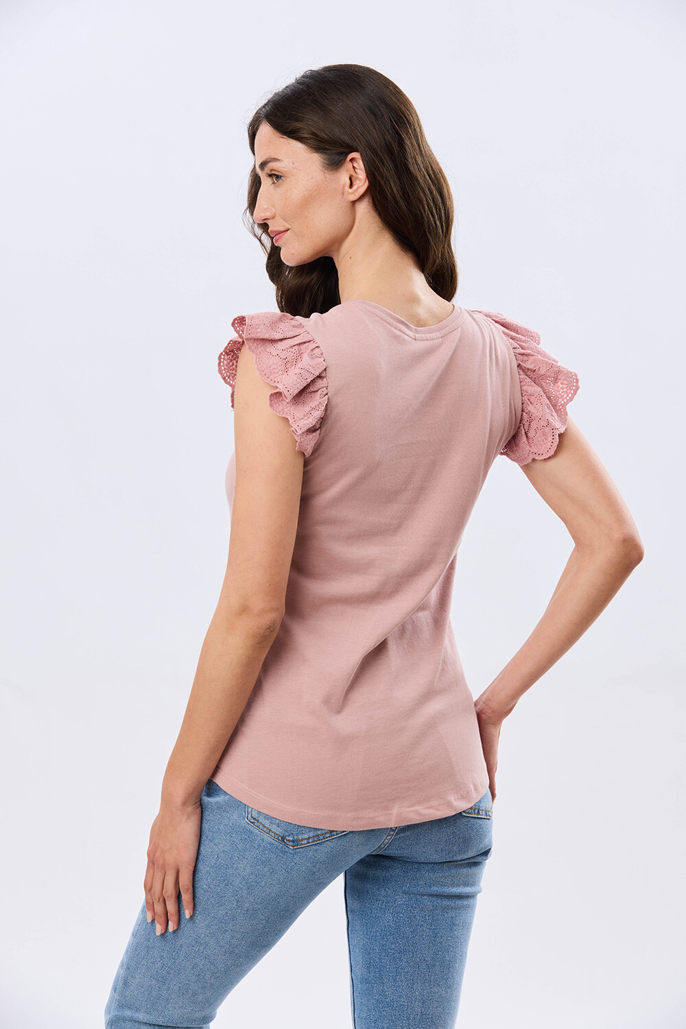 REMERA LISA DE ALGODÓN Rosa