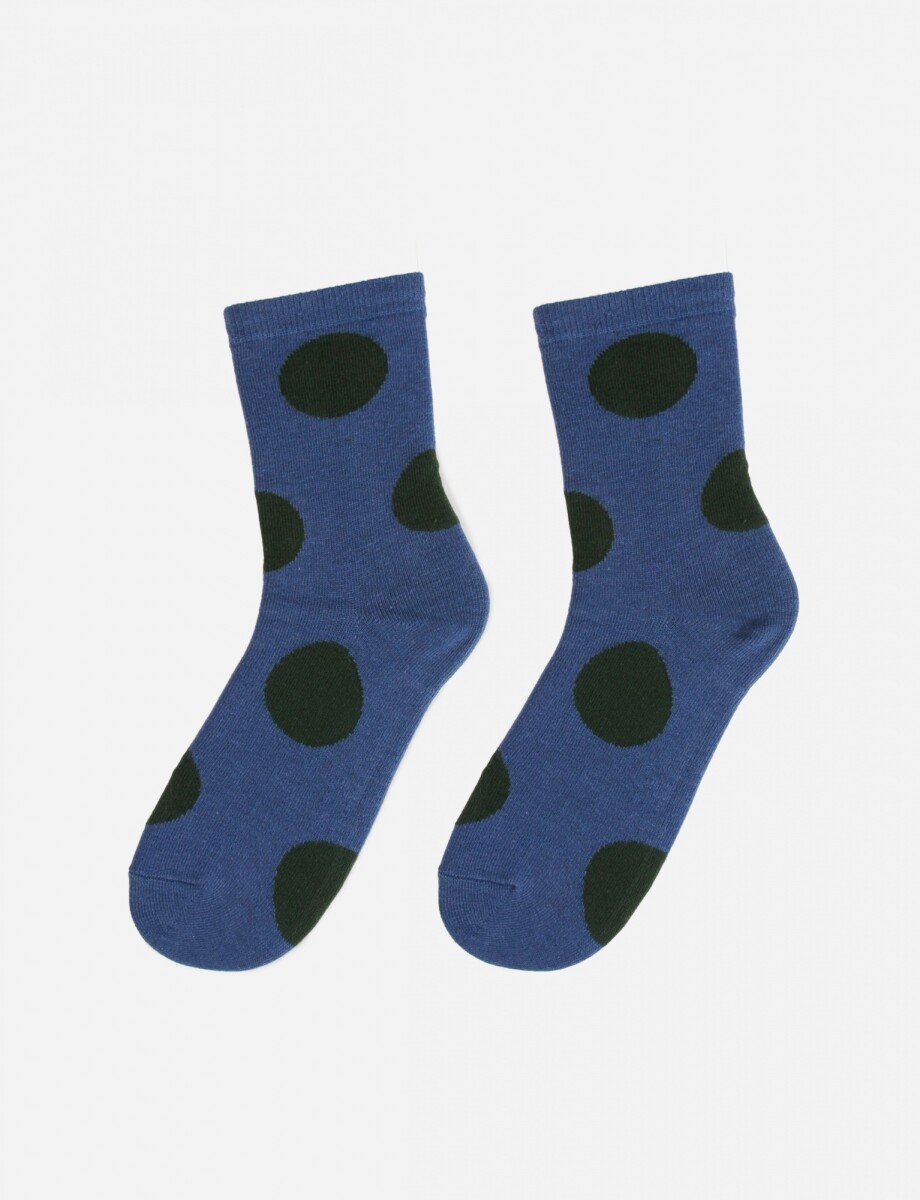 Medias lunares - celeste 