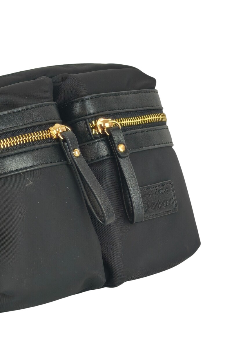 Riñonera con bolsillos Negro