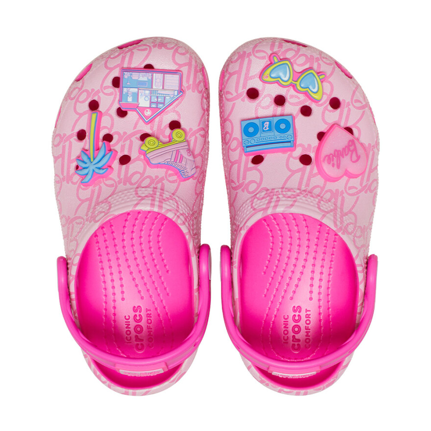 Crocs Mattel Pink Barbie Classic Clog T - Niños 1 a 5 años Multi Multi