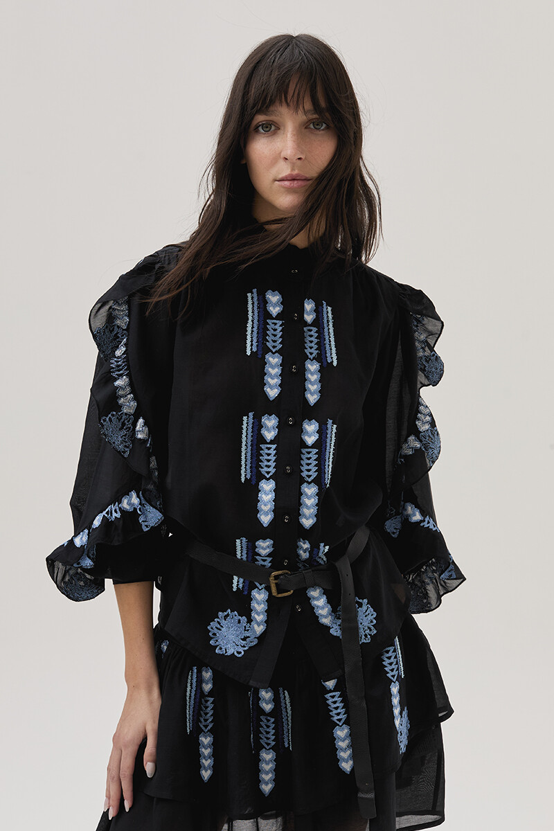 Blusa Blossom Negro