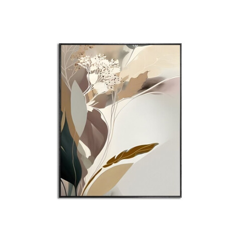CUADRO CANVAS 40x50cm MARCO FLOR ABSTRACTA CUADRO CANVAS 40x50cm MARCO FLOR ABSTRACTA