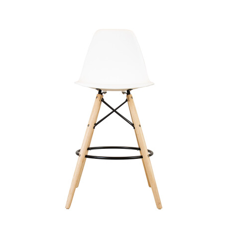 BUTACA BAR POLICARBONATO BLANCO ESTILO EAMES