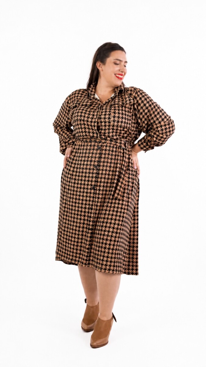 Vestido Greta - Choco y negro 