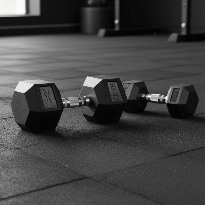 Mancuerna Hexagonal 32,5kg Reebok Strength Negro